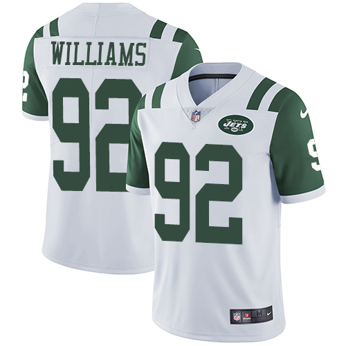 2019 men New York Jets 92 Williams White Nike Vapor Untouchable Limited NFL Jersey